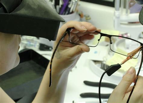 working on a weld glasses frames glasses welding