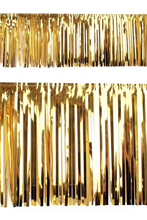 slierten folie guirlande goud  diverse slingers slingers versiering verjaardagsfeest