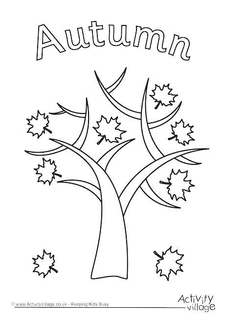 autumn tree coloring pages  getcoloringscom  printable