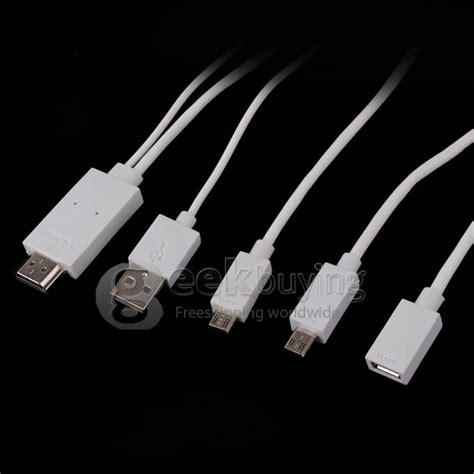 micro usb mhl male  hdmi male cable works