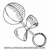 Baby Rattle Coloring Drawing Pages Getdrawings sketch template