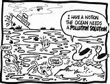 Pollution Drawing Water Air Cartoon Clipart Environmental Oil Ocean Getdrawings Their sketch template