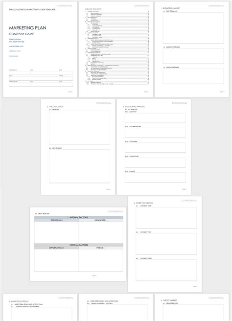marketing plan  small business template