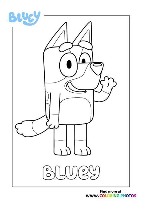 bluey family coloring pages printable