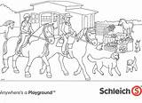 Colouring Schleich Horse Contest Farm Pages Minizoo sketch template