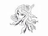 Medusa Coloring Pages Getdrawings sketch template