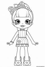 Coloring Shoppies Doll Lulu Lippy Pages Cute Printable Book sketch template