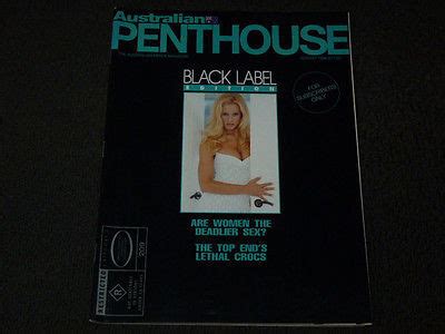 australian penthouse magazine august  black label edition