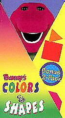 barney color shapes bonus  pack vhs  newsealed  ebay