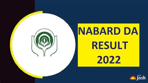 nabard da result  released atnabardorg  development