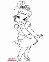 Princesses Belle Babies Cinderella Printable Princesse Princesa Twister Bébé Disneyclips Fra sketch template