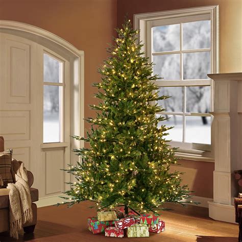 puleo international  ft pre lit balsam fir artificial christmas tree   ul listed