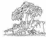 Rainforest Coloring Tropical Pages Forest Jungle Trees Tree Drawing Rain Easy Plants Flowers Printable Getdrawings Getcolorings Scene Color Popular sketch template