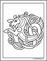 Celtic Coloring Pages Scottish Horse Irish Mandala Printable Book Color Gaelic Kells Alphabet Getcolorings Colorwithfuzzy Print Getdrawings sketch template