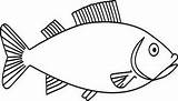 Fish Outline Clip Clipart Drawing Line Outlines Draw Template Vector Drawings Bass Simple Rainbow Cliparts Library Fishing Kettle Fishes Clipartfest sketch template