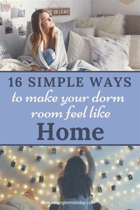 16 Simple Ways To Make Your Dorm Room Feel Like Home Raising Teens Today