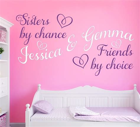 sisters  chance friends  choice wall sticker swcreations