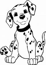 Dalmatian Coloring Pages 101 Dog Puppy Dalmatians Color Printable Template Print Disney Doge Getcolorings Mcoloring Cartoon Choose Board Cute Clipartmag sketch template