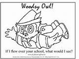 Over Outdoors School Woodsy Coloring Pages Forest Color Service Flew Kb Pdf Would If Owl sketch template