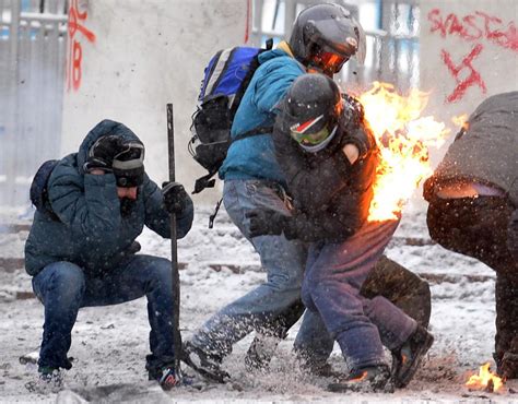 the battle in kiev two killed in ukraine protest the atlantic