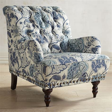 chas indigo blue floral armchair armchair furniture upholstered chairs