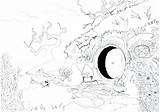 Hobbit Coloring Pages Getcolorings sketch template