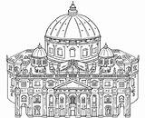 Chiese Basilica Stampare Barocca Catechismo Coloratutto Pitro sketch template