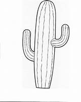 Cactus Coloring Pages Outline Printables Printable Clipart Template Print Flower Colouring Bmp Clip Western Saguaro Drawing Cowboy Cacti Mexican Crafts sketch template