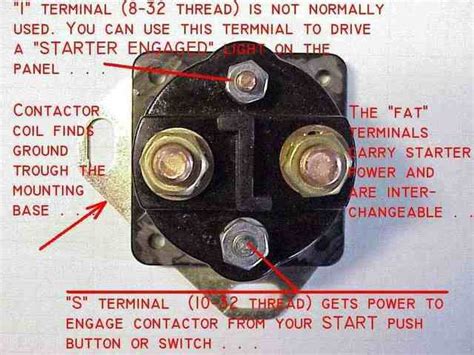 ford  pole starter solenoid wiring diagram png