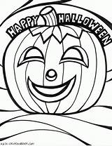 Halloween Coloring Pages Printable Pumpkin Kids Happy Scary Football Color Printables Print Clip Smiling Field Cliparts Book Clipart Holloween Patch sketch template