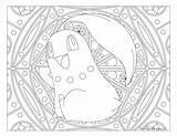 Pokemon Coloring Chikorita Pages Adult Cyndaquil Choose Board Mandala Getcolorings Printable Colori sketch template