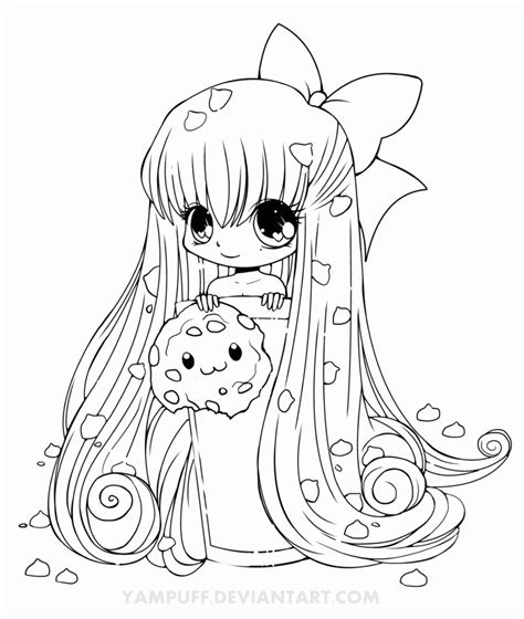 anime fox girl cute coloring pages   anime fox girl