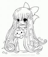 Coloring Cute Girl Fox Pages Anime Girls Library Clipart Chibi sketch template
