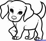 Dog Drawing Puppy Beagle Cute Coloring Draw Pages Simple Easy Color Dogs Printable Sheets Choose Board sketch template