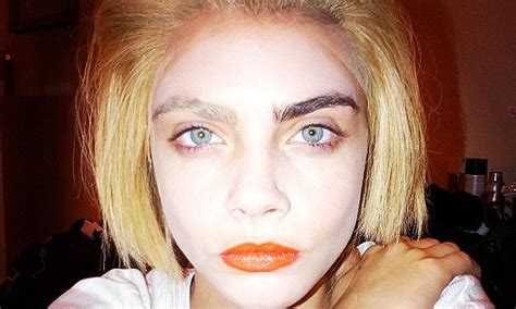 Cara Delevingne Sports Pale Face And Cropped Hair As She Tries Out A