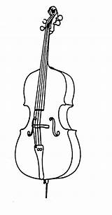 Cello Clipart String Instruments Bass Coloring Drawing Outline Double Sketch Violin Instrument Music Drawings Instrumente Cliparts Die Orchestra Easy Pages sketch template