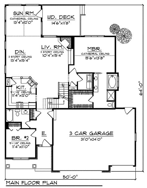 open floor cottage ah architectural designs house plans