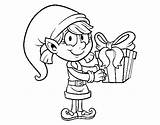 Elfo Colorare Natale Disegno Folletti Present Elfe Goblin Wichtel Coloriage Acolore Duendecillo Colorier Ausmalen Utente Pintar Registrato Coloritou sketch template