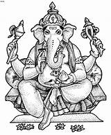Ganesha Coloring Ganesh Pages Outline Lord Printable Ganapati Sketch Colouring Clipart Book Cliparts Para Drawing 4to40 Kids Ji Library Desenhos sketch template