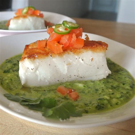 Gourmet Cooking For Two Chilean Sea Bass With Green Gazpacho