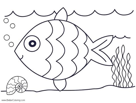 sea coloring pages easy drawing  printable coloring pages