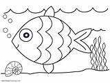 Sea Under Coloring Pages Easy Drawing Printable Kids Color Adults Print sketch template
