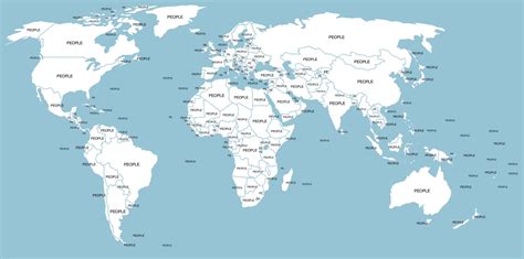world map  countries labeled  capitals