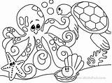 Coloring Sea Animals Pages Getdrawings Kids sketch template