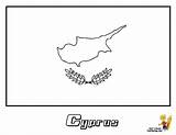 Coloring Pages Flag Dominican Republic Cyprus Yescoloring Book Ki sketch template