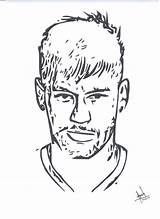 Neymar Colorir Ausmalbilder Inking Football Paintingvalley Mytie Source sketch template