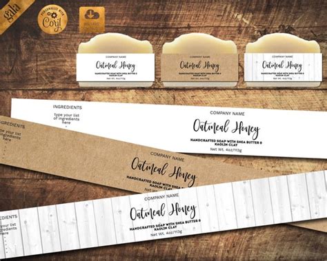 natural soap labels  handmade soap label template etsy