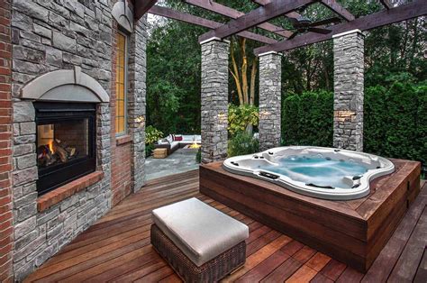 outstanding hot tub ideas  create  backyard oasis hot tub