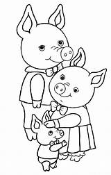 Pigs Piglets sketch template