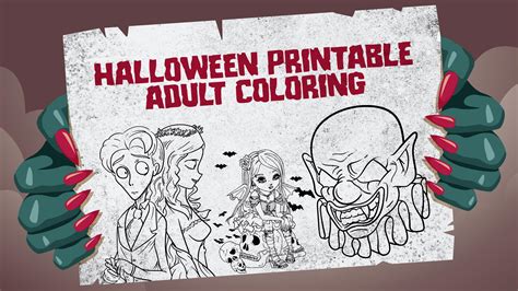 halloween  printable adult coloring     printablee